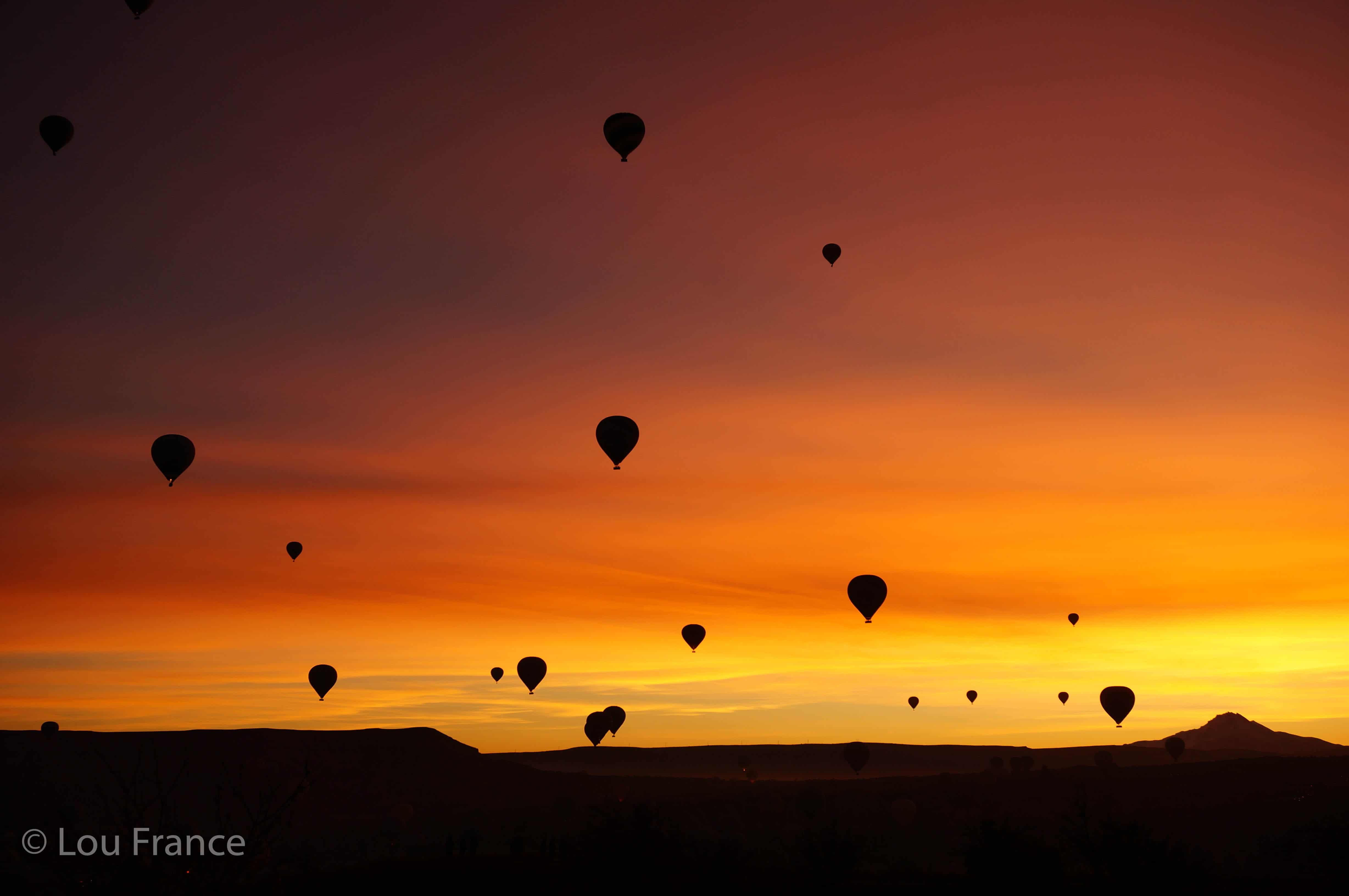 Hot air balloons at a top Turkey destination