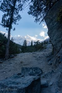 The hiking trail used on a Fairy Meadows trek