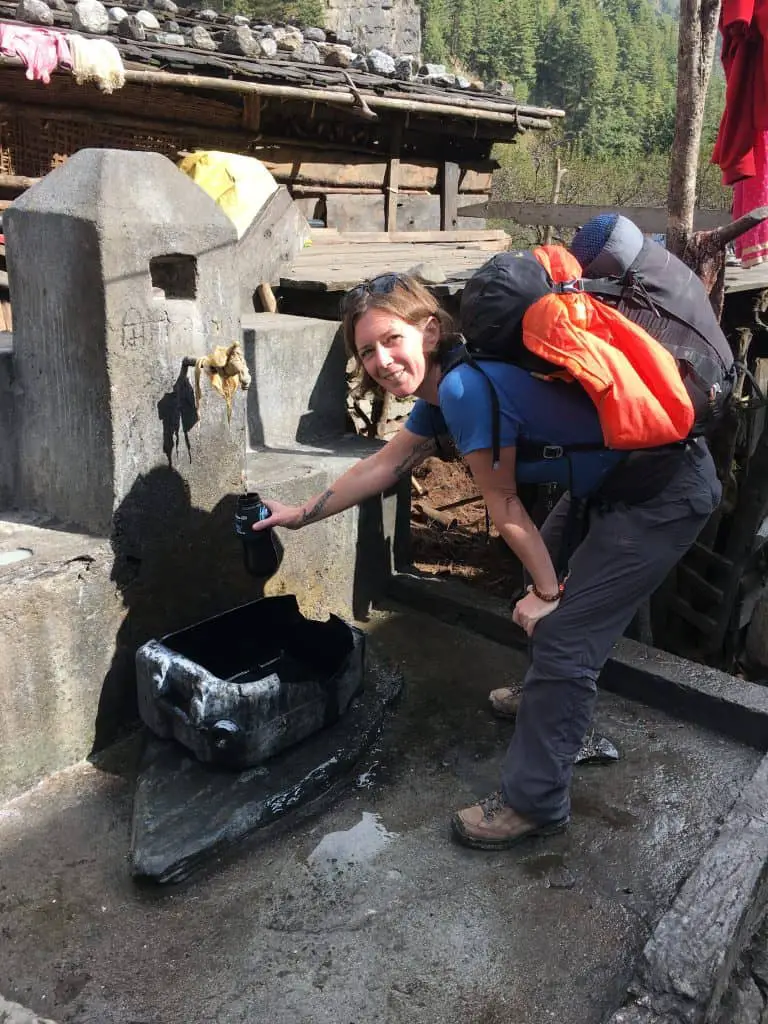 When hiking in Nepal as I did you need the best filtered water bottle