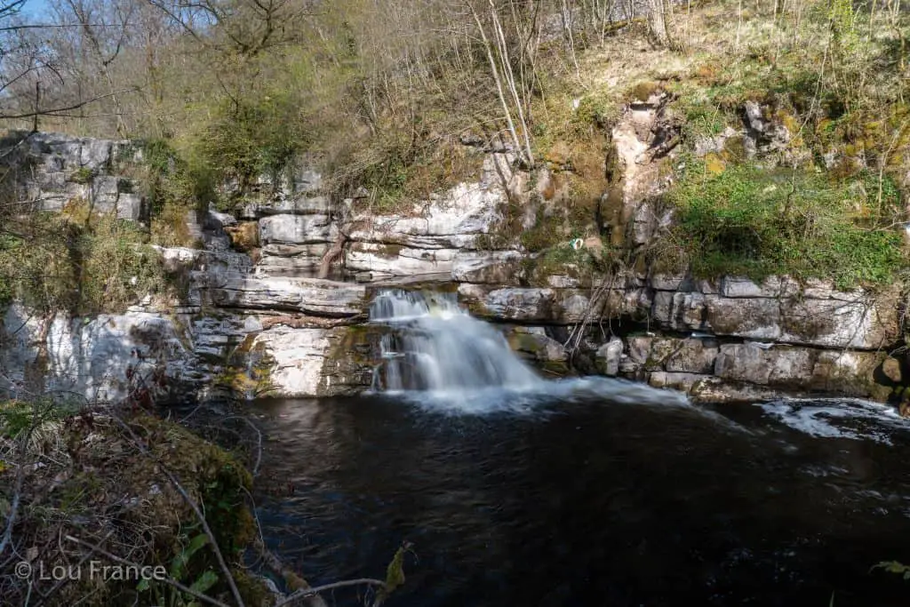 The Blue Pool waterfall is a lesser known waterfall on the edge of the Brecon Beacons 