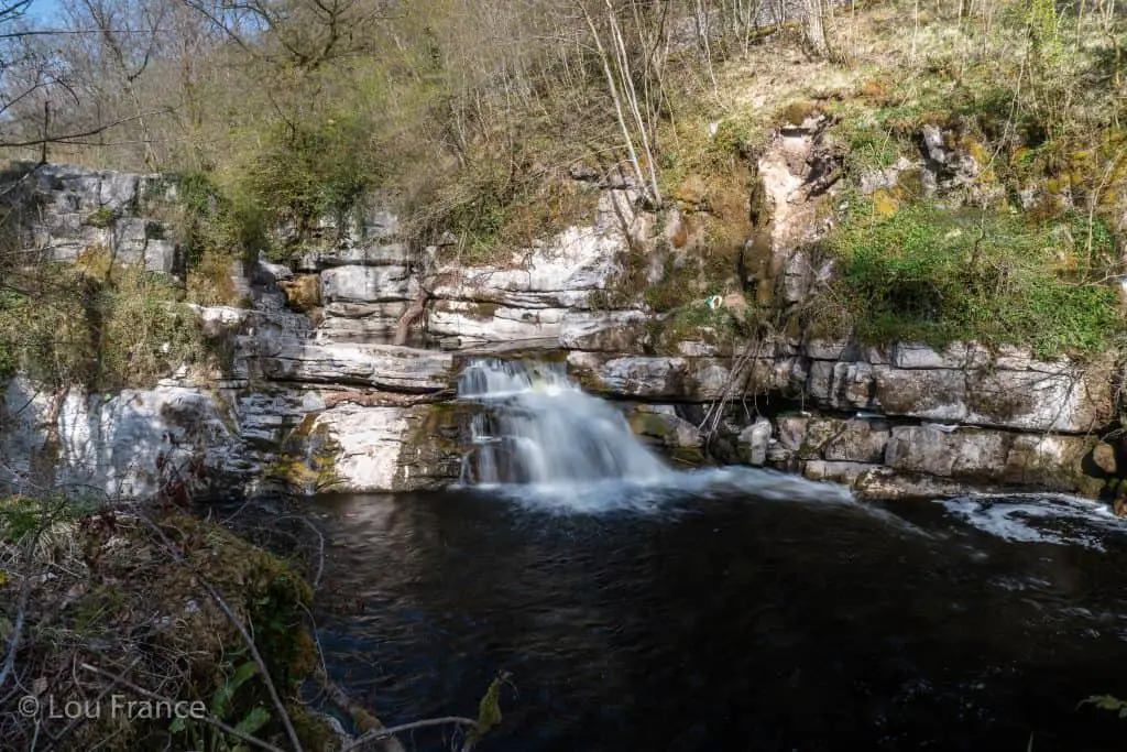 The Blue Pool waterfall is a lesser known waterfall on the edge of the Brecon Beacons