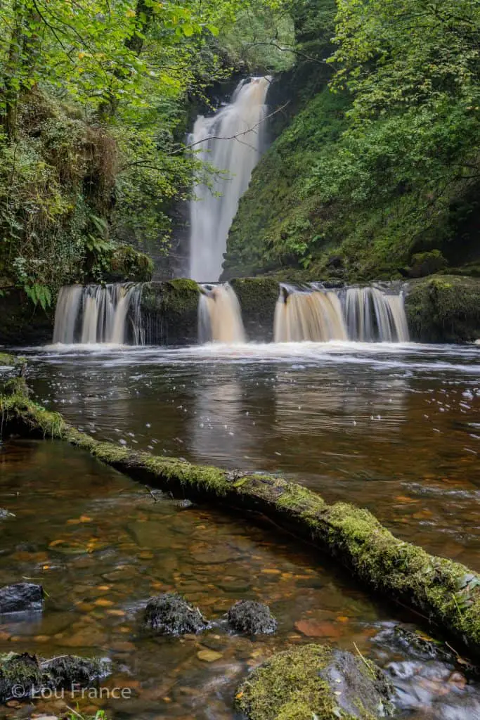 Sgwd Einion Gam is the second highest waterfall in the Brecon Beacons