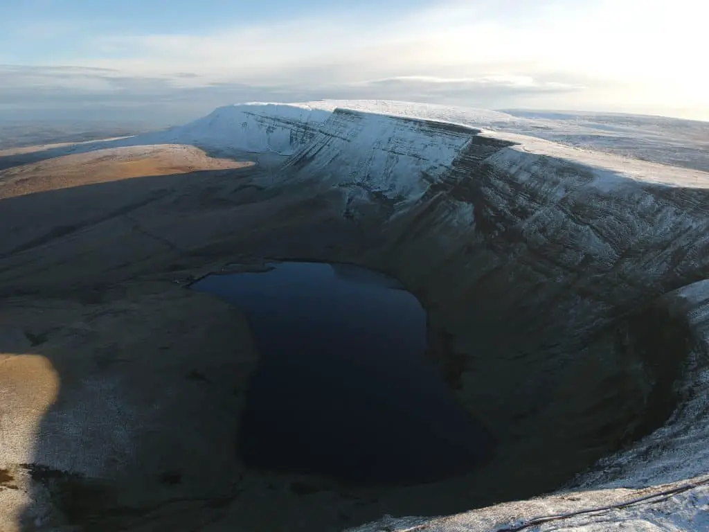 Llyn y Fan Fach aerial photo