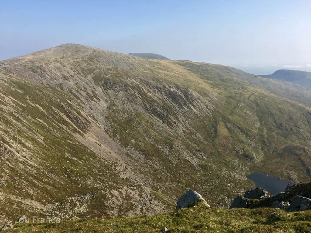 Views of Carnedd Dafydd on this Penyr Ole wen walking route