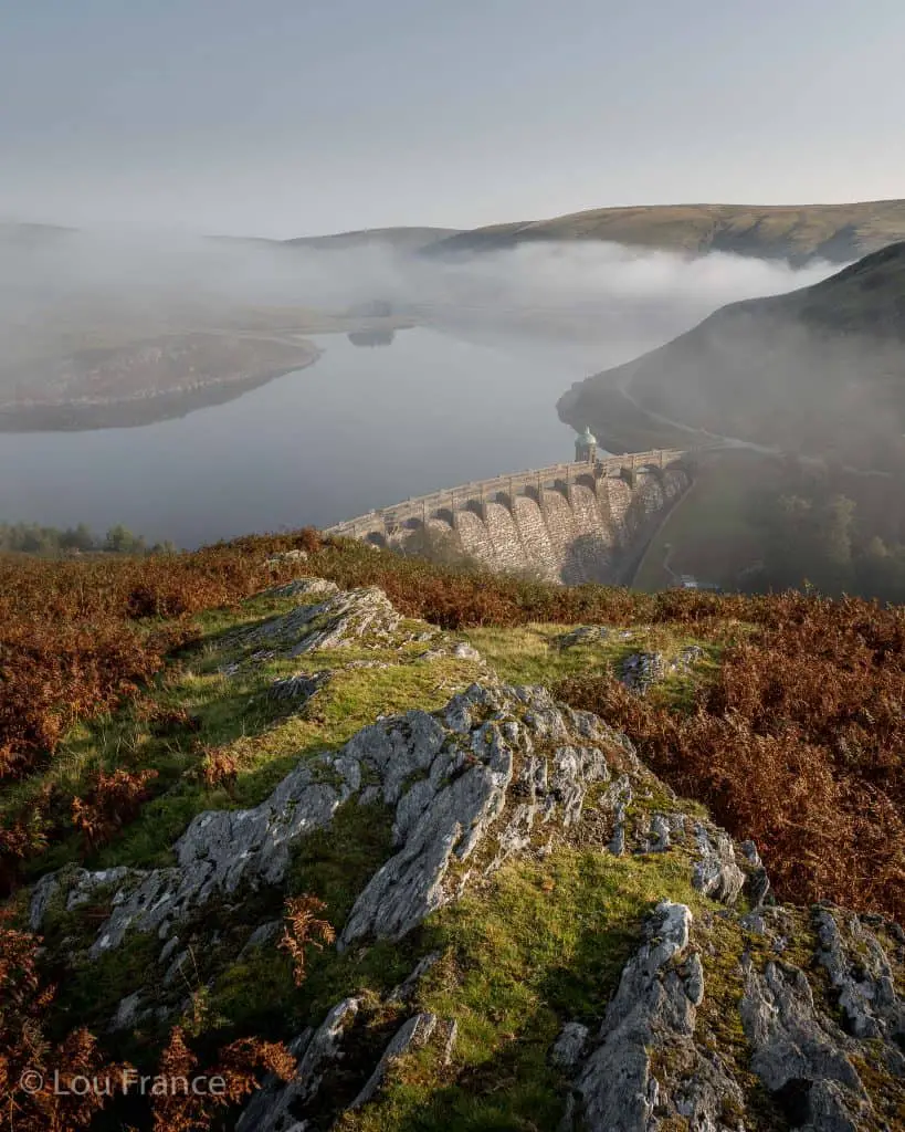 Craig Goch Dam in Elan Valley is a must see in Wales