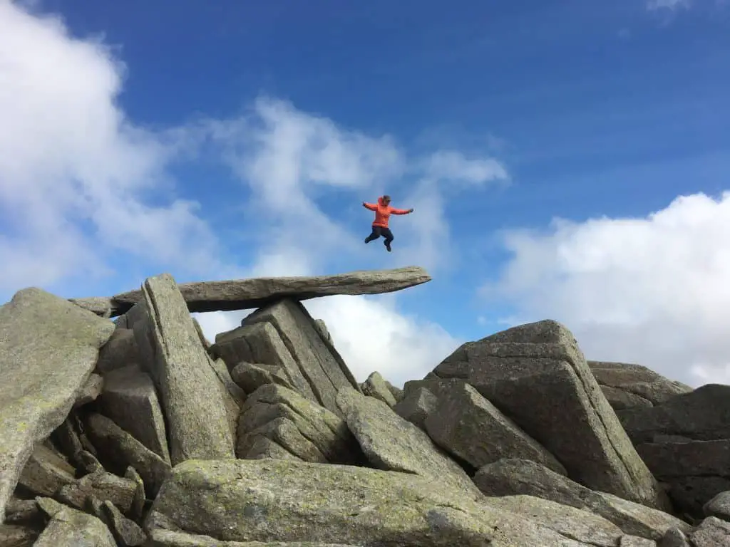 The Cantilever Stone on Glyder Fach is an iconic landmark in Snowdonia