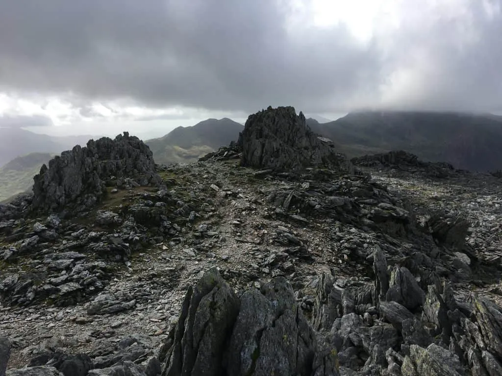 Glyder Fawr is the fifth tallest mountain in Wales