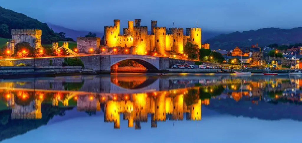 Conwy Castles is a famous attraction in Snowdonia