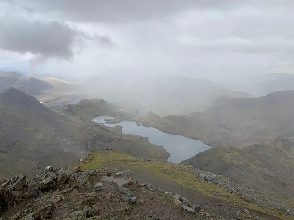 At the summit all Snowdon routes offer the same spectacular view