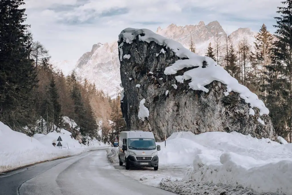 Winter van life