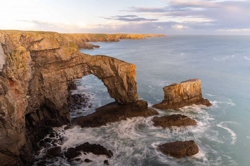 The Green Bridge is a top Wales visiting place