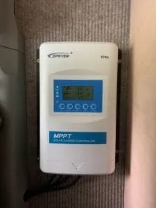 Our campervan MPPT solar charge controller