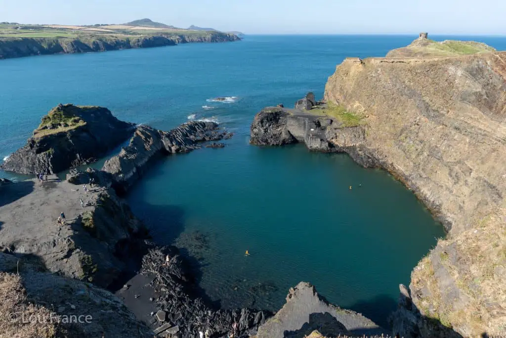 The Blue Lagoon is a popular spot in South Wales for adventure sports