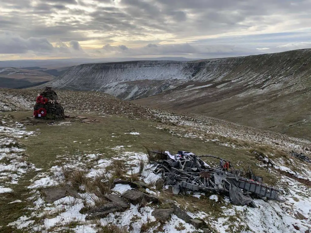 Wellington bomber crash site, Brecon Beacons