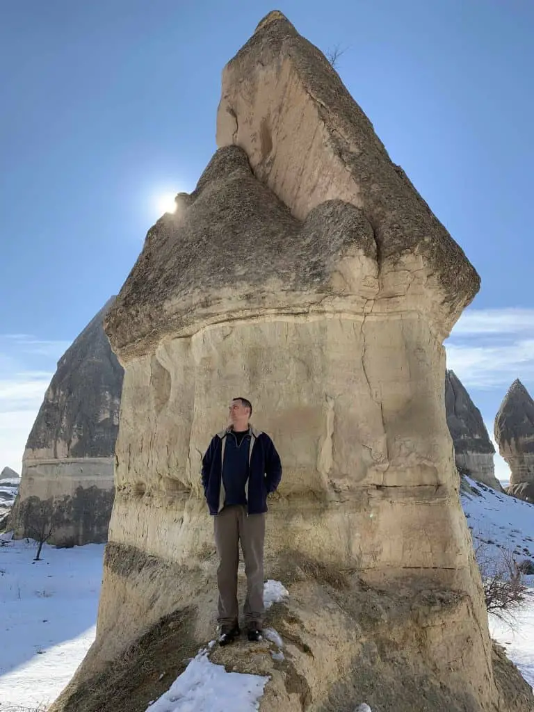 Hiking is a great Winter activity in Cappadocia