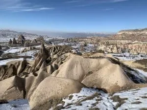 Snow in Cappadocia