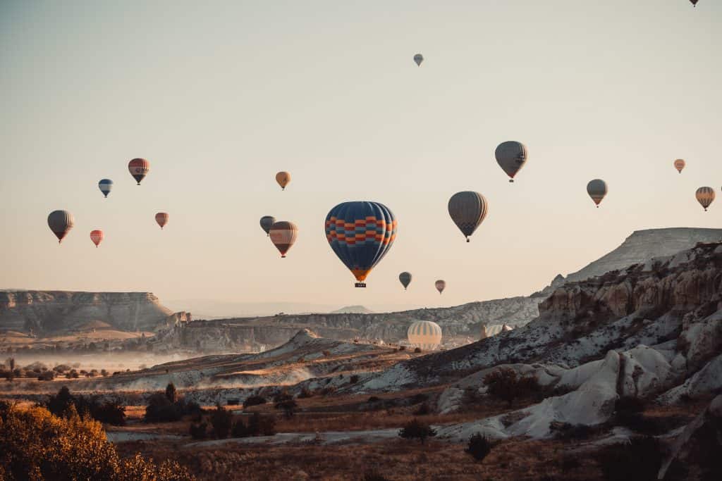 Hot air balloon flight is the top thing to do in Cappadocia in WInter