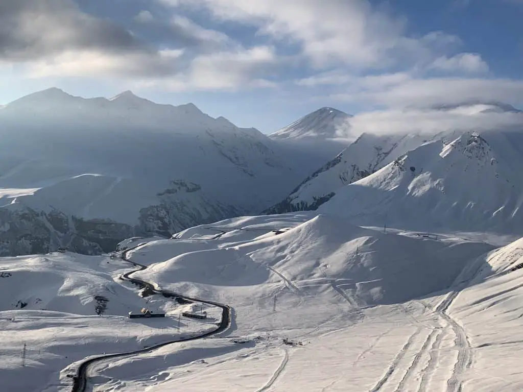 Gudauri is a must see on the Georgian Military Highway if you like skiing or snowboarding