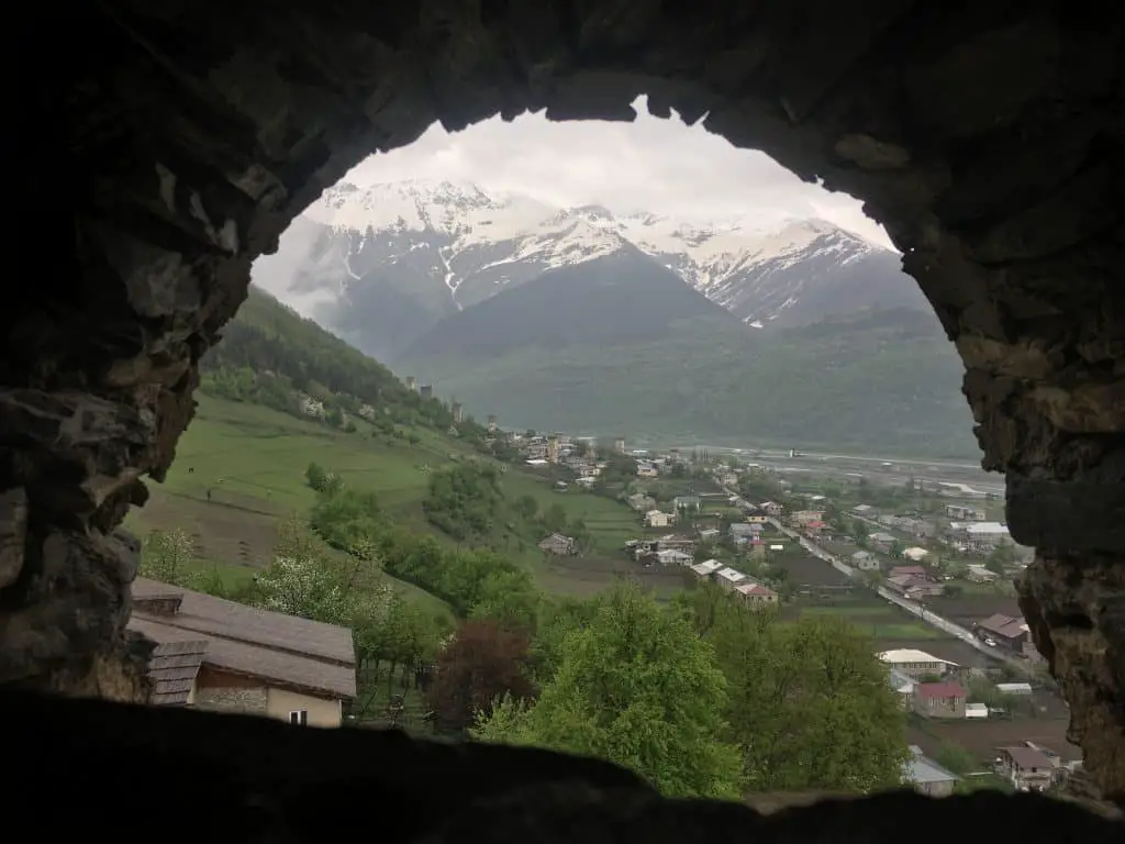 Guard tower views in Mestia