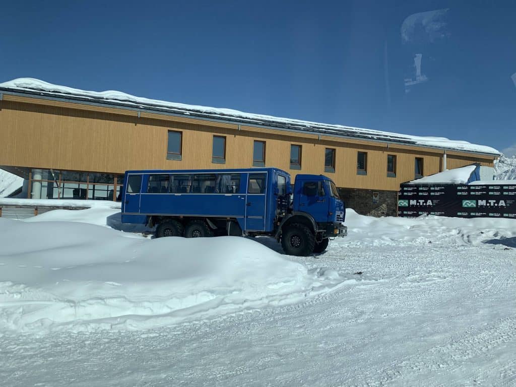 Unique transport to Mestia ski resorts