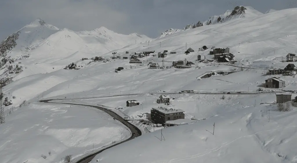 Georgian Military Highway in Gudauri