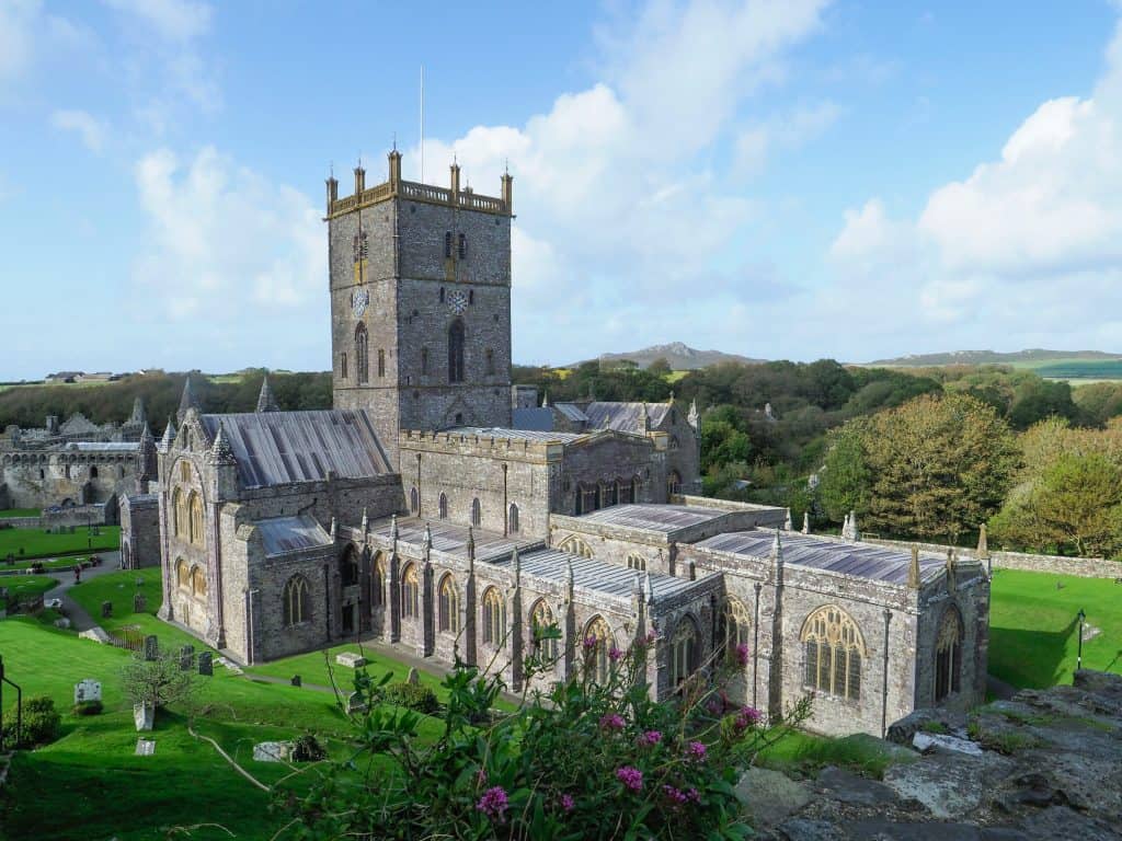 St Davids Cathedral is a prime tourist destination in South Wales
