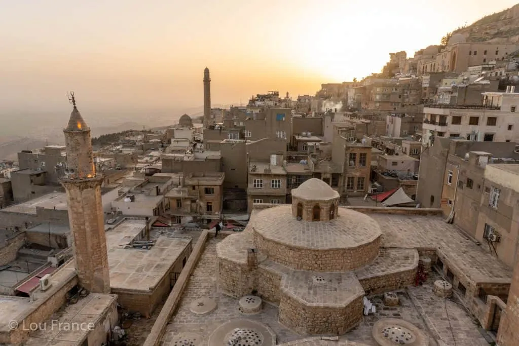Watching sunset from a rooftop terrace is a must on a visit to Mardin