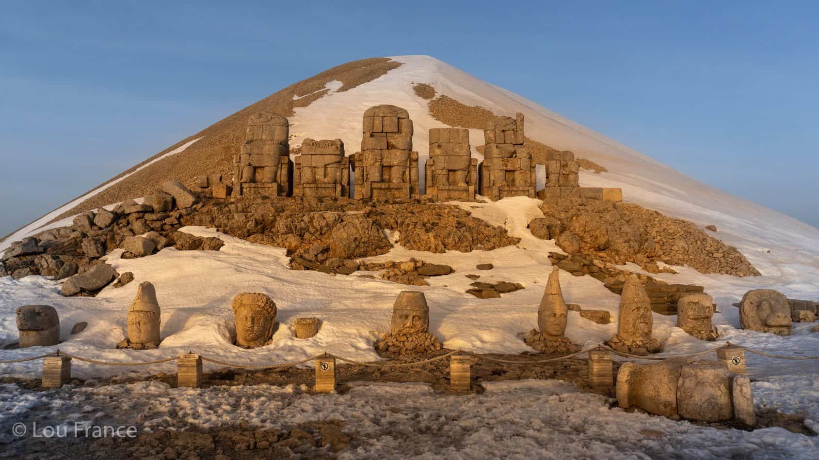 Mount Nemrut statues on the east terrace