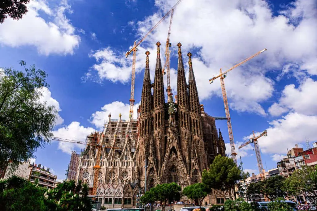 The Sagrada Familia is a unique destination to visit in Europe