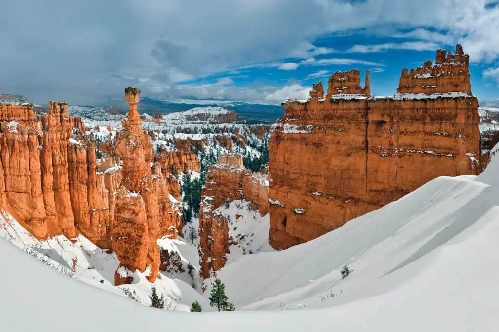 Bryce Canyon is one of the best national parks during winter