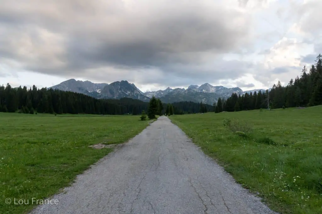 Typical roads in Montenegro 