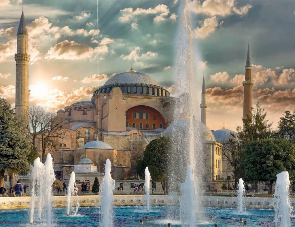 Istanbul is the most well-known Turkish city because of sites like the Hagia Sofia