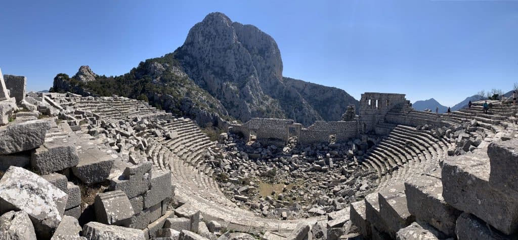 Termessos Theatre is an impressive destination in Turkey