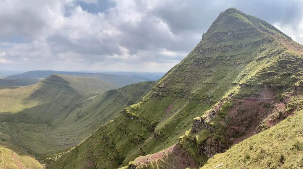 Hiking Pen y Fan from the north