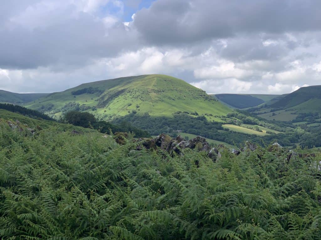 A view of Twmpa on a walk from Llanthony Priory