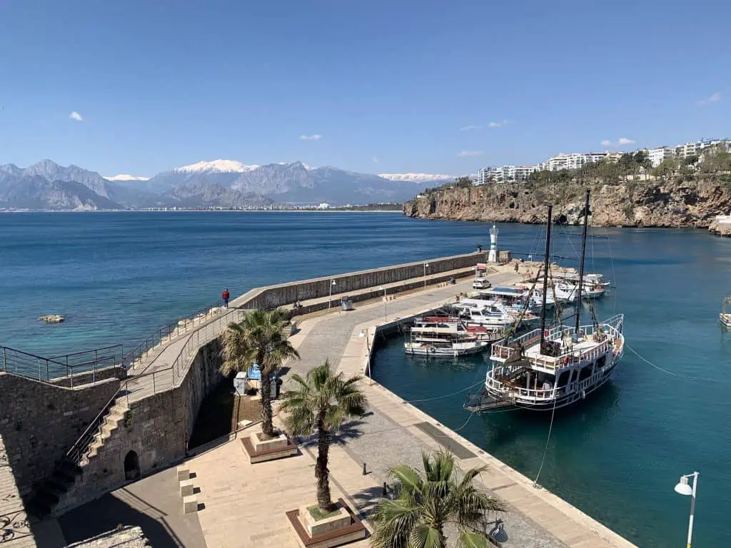 The harbour is an Antalya highlight