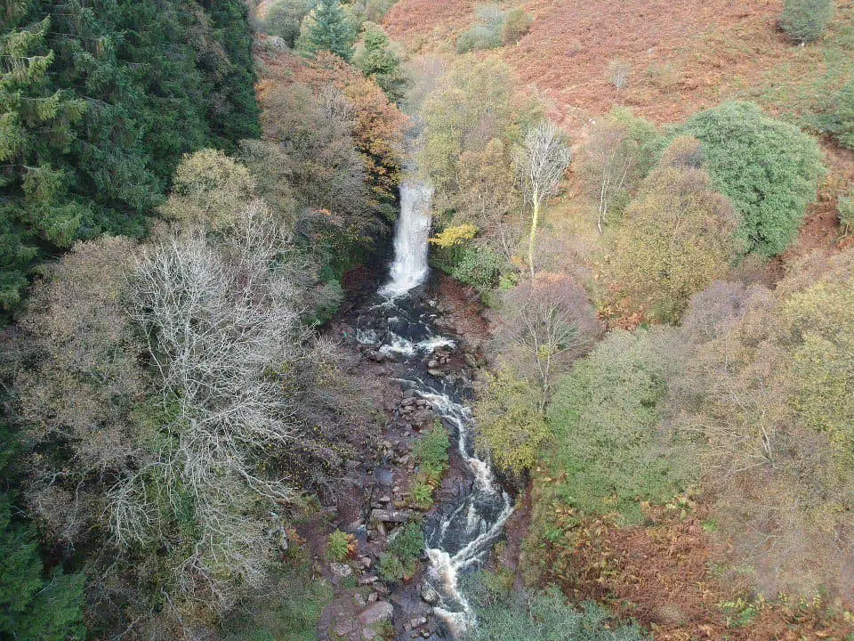 Caerfanell Falls is the main waterfall in the Blaen y Glyn area of the Brecon Beacons