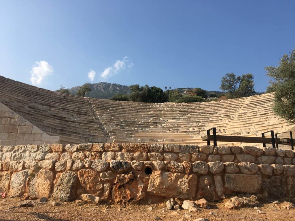 Antiphellos theatre is an important historical place to visit in Kas