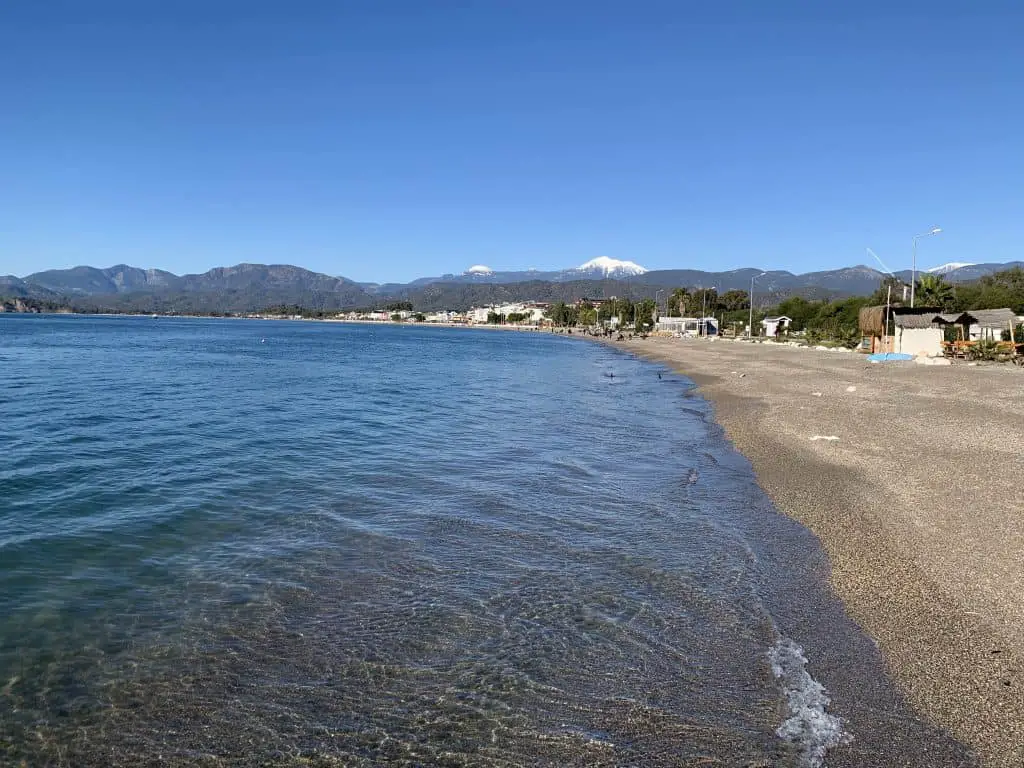 Chalis beach is the main beach in Fethiye city