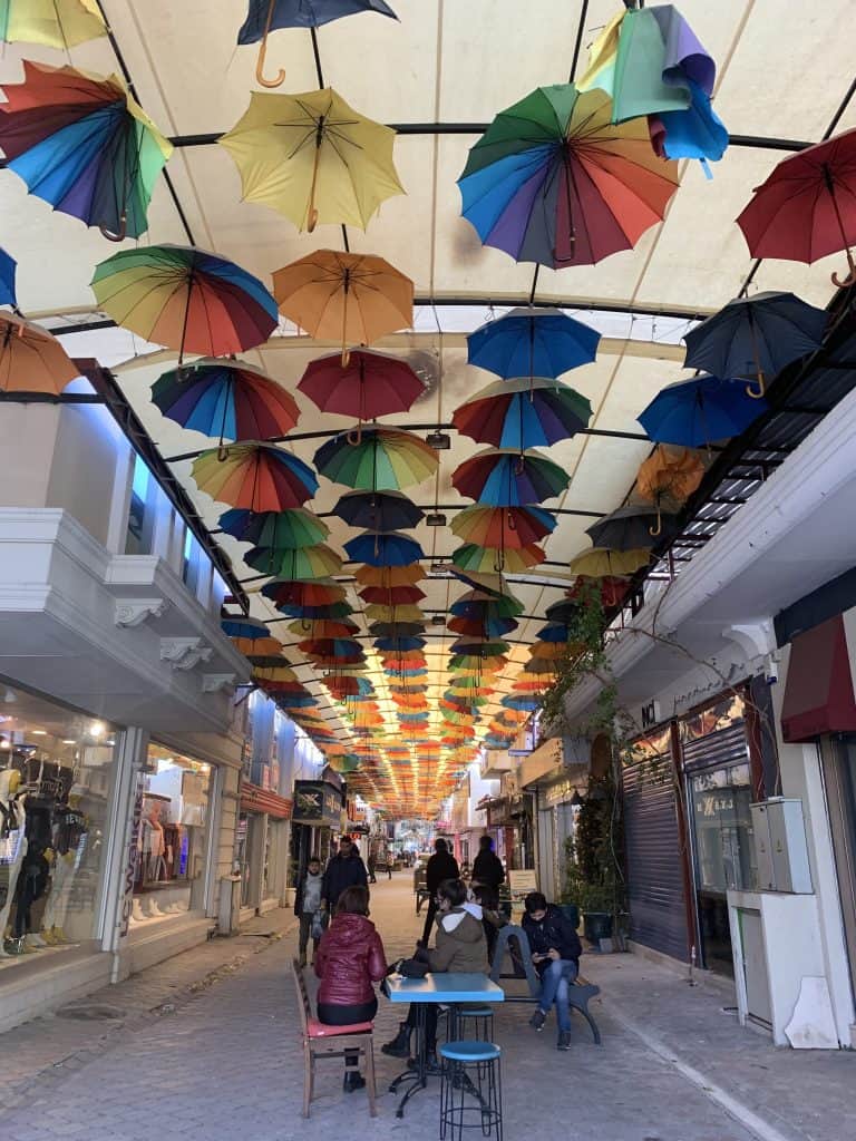 Visiting Umbrella Street is a popular thing to do in Fethiye