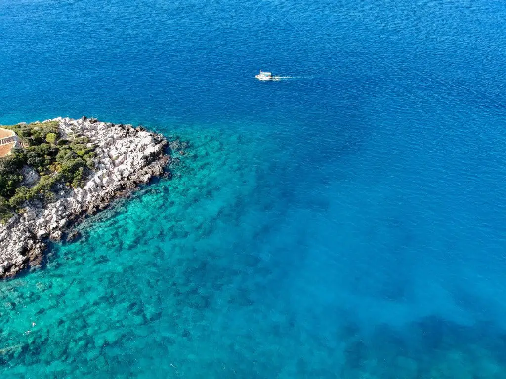The deep blue waters of the Turkish Riviera  