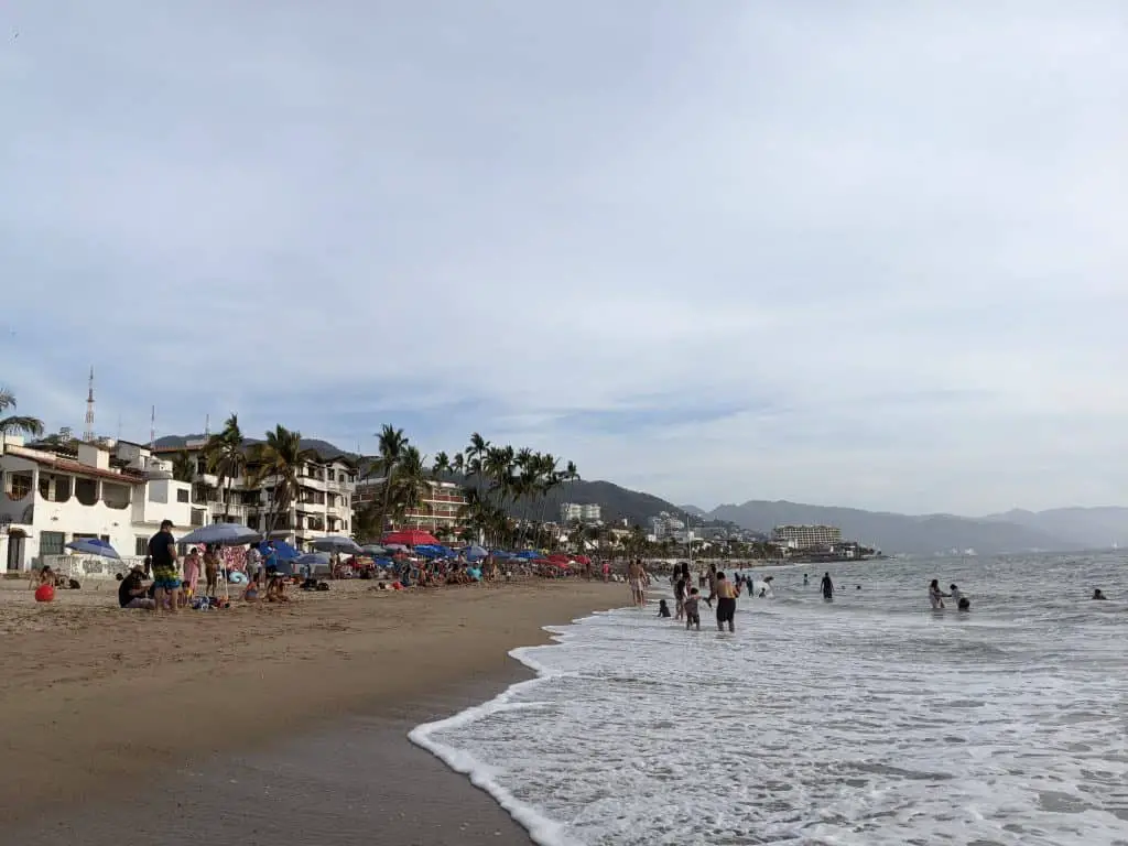 Playa Camarones is a central beach in Puerto Vallarta