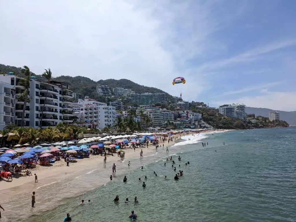Playa de Los Muertos is the most famous beach in Puerto Vallarta