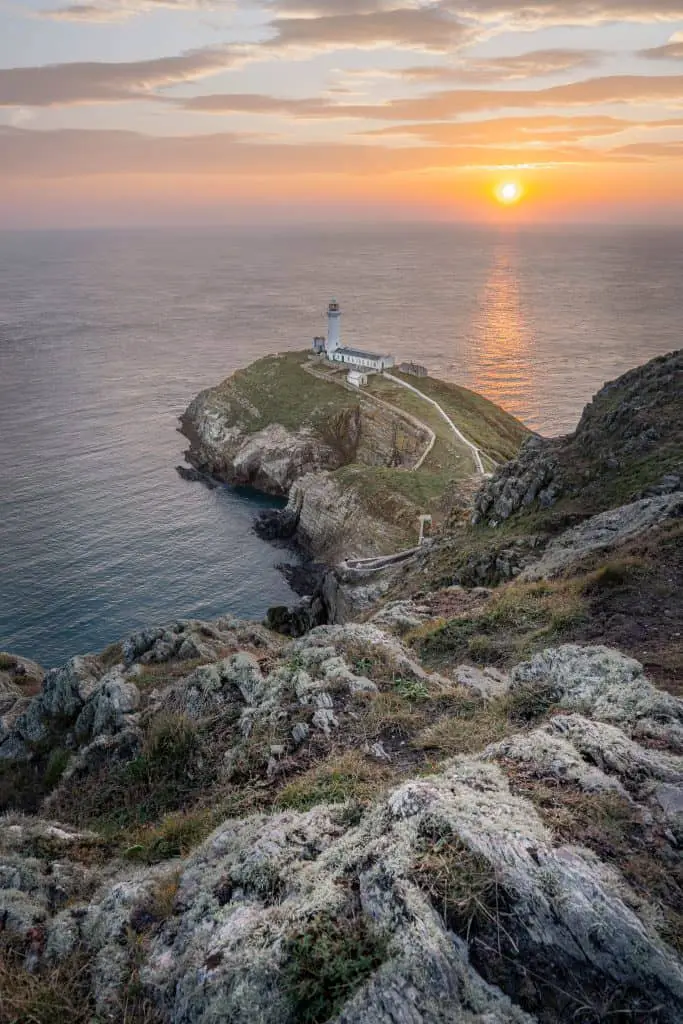 Sunset at South Stack on Anglesey